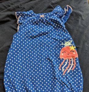 6 months * Baby * Jellyfish Crab One Piece * Blue * Carter's Romper